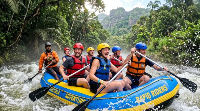 White water rafting on Kelani River Kitulgala Sri Lanka adventure