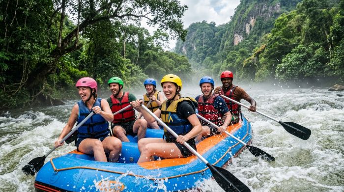 White water rafting on Kelani River