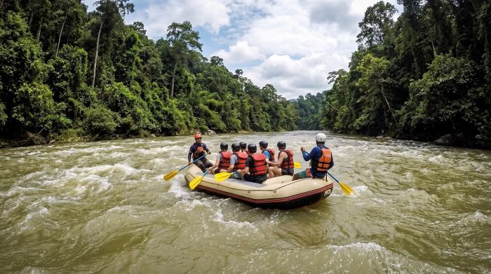 Rafting and jungle walk combo