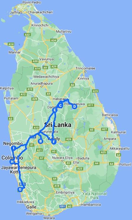 5 Days Highlights of Sri Lanka Tour Itinerary