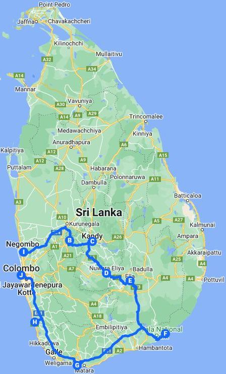 7 Days Nature & Beach Sri Lanka Tour Itinerary