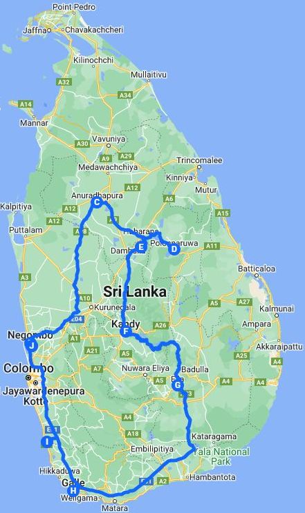 11 Days Ancient Kingdoms, Nature & Beaches Sri Lanka Tour Itinerary