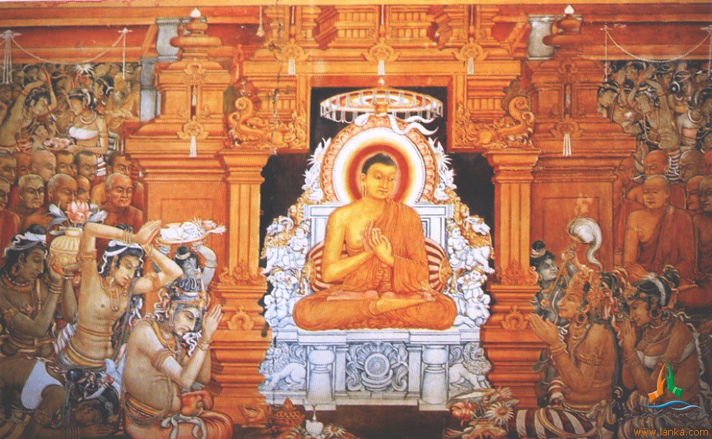 Buddha's 3rd visit of kelaniya temple