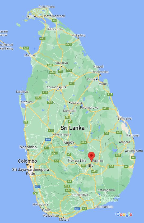 Badulla Google map