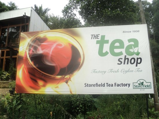 storefeild tea factory board outside