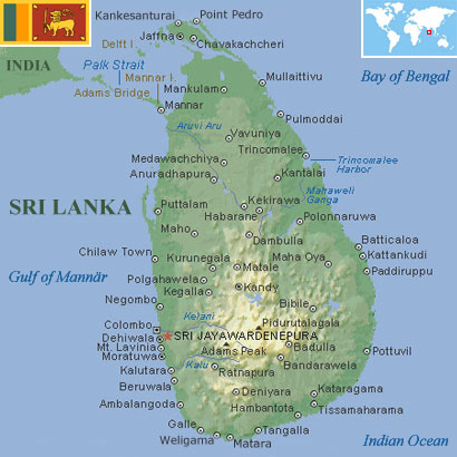 Sri Lanka Map Sri Lanka Map