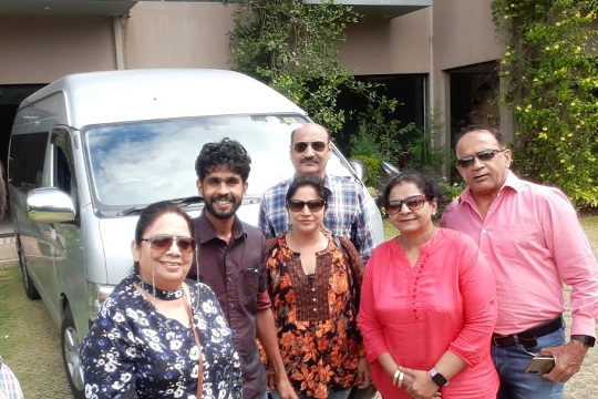 mini bus hire from airport for day tours with guests and Mr.Sarath mini bus hire from airport for day tours with guests and Mr.Sarath