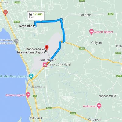 Negombo City to Colombo International Airport Transfer