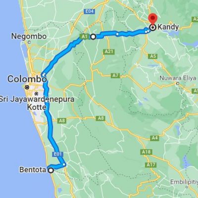 Kandy City to Bentota City Transfer